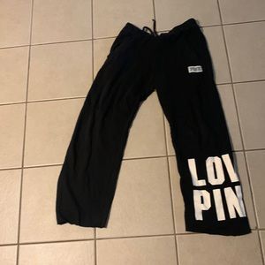 PINK wide leg sweatpants